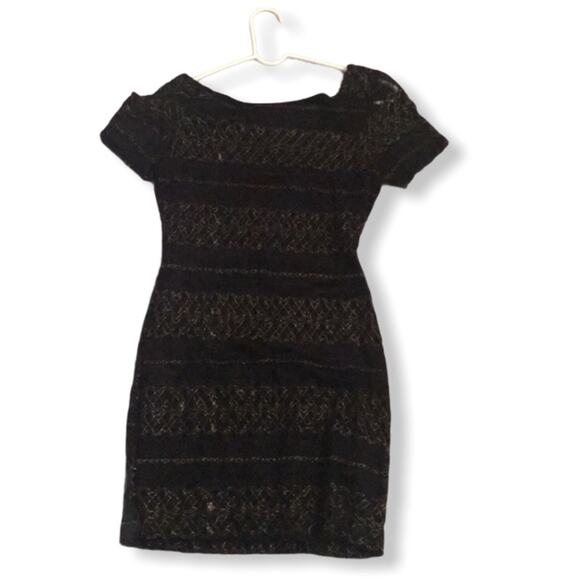 Forever 21 Black and gold dress size L - Picture 1 of 4